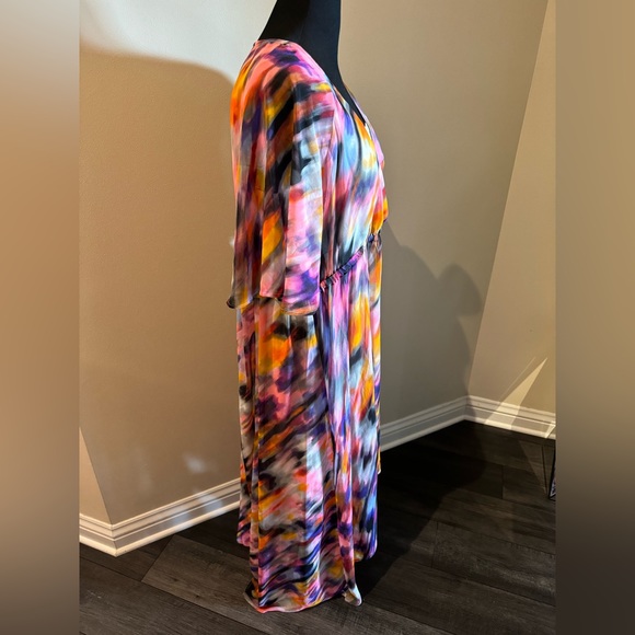 Torrid Hi-Low Watercolor Dress - Picture 5 of 7